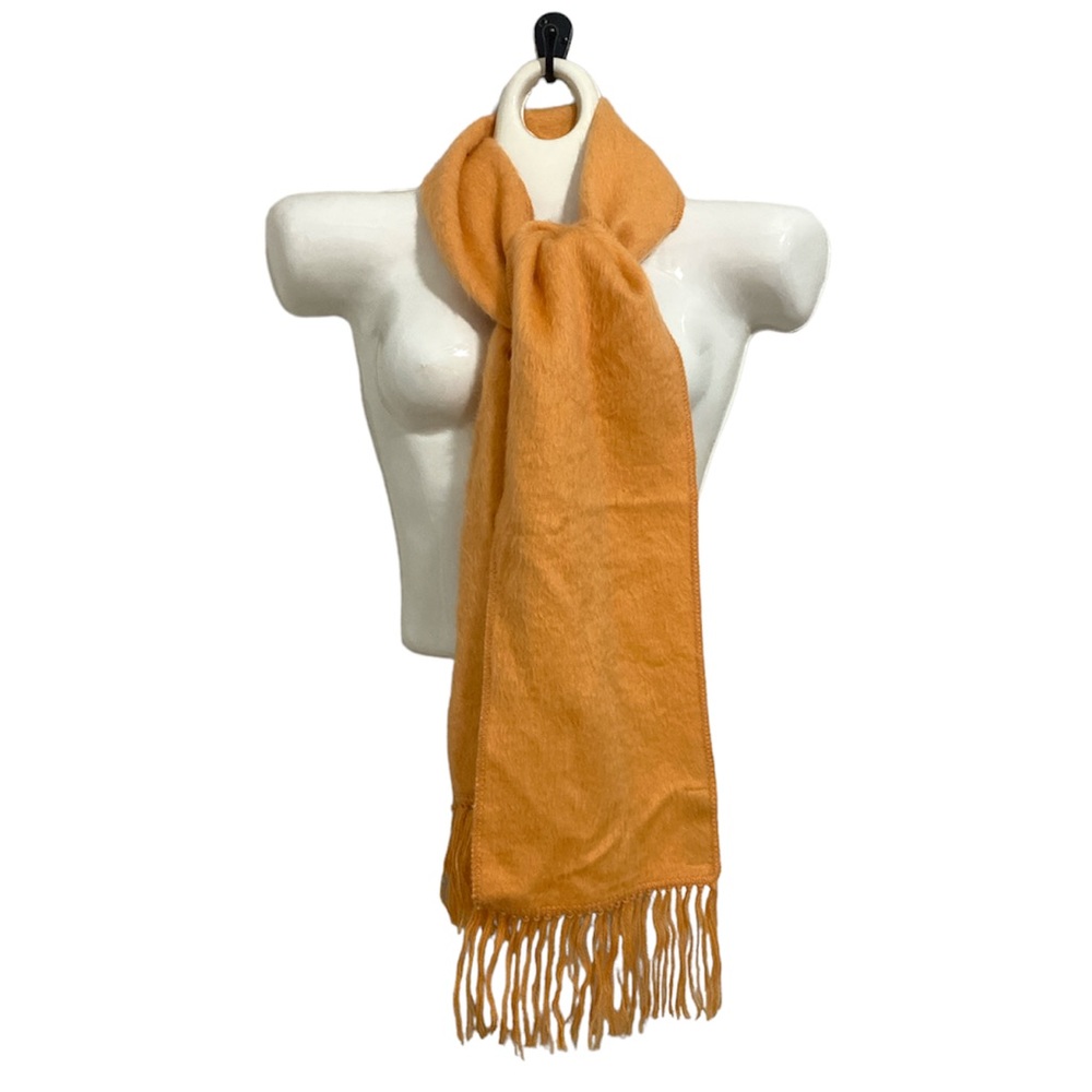 Peruvian Link artisan peach alpaca wool blanket scarf